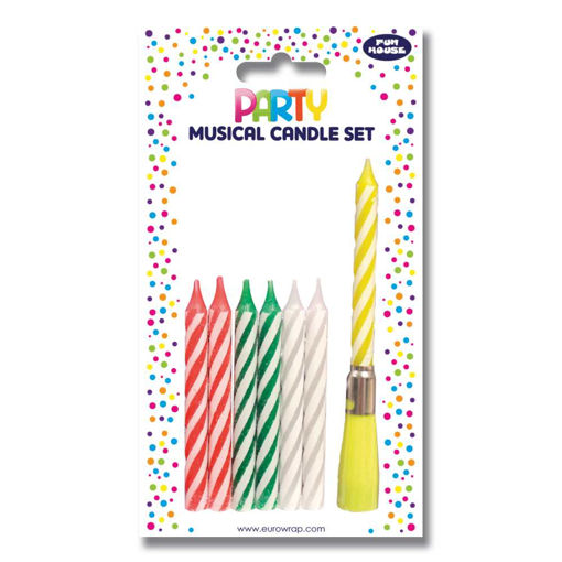 Picture of BIRTHDAY MUSICAL CANDLE SET - 6 PACK